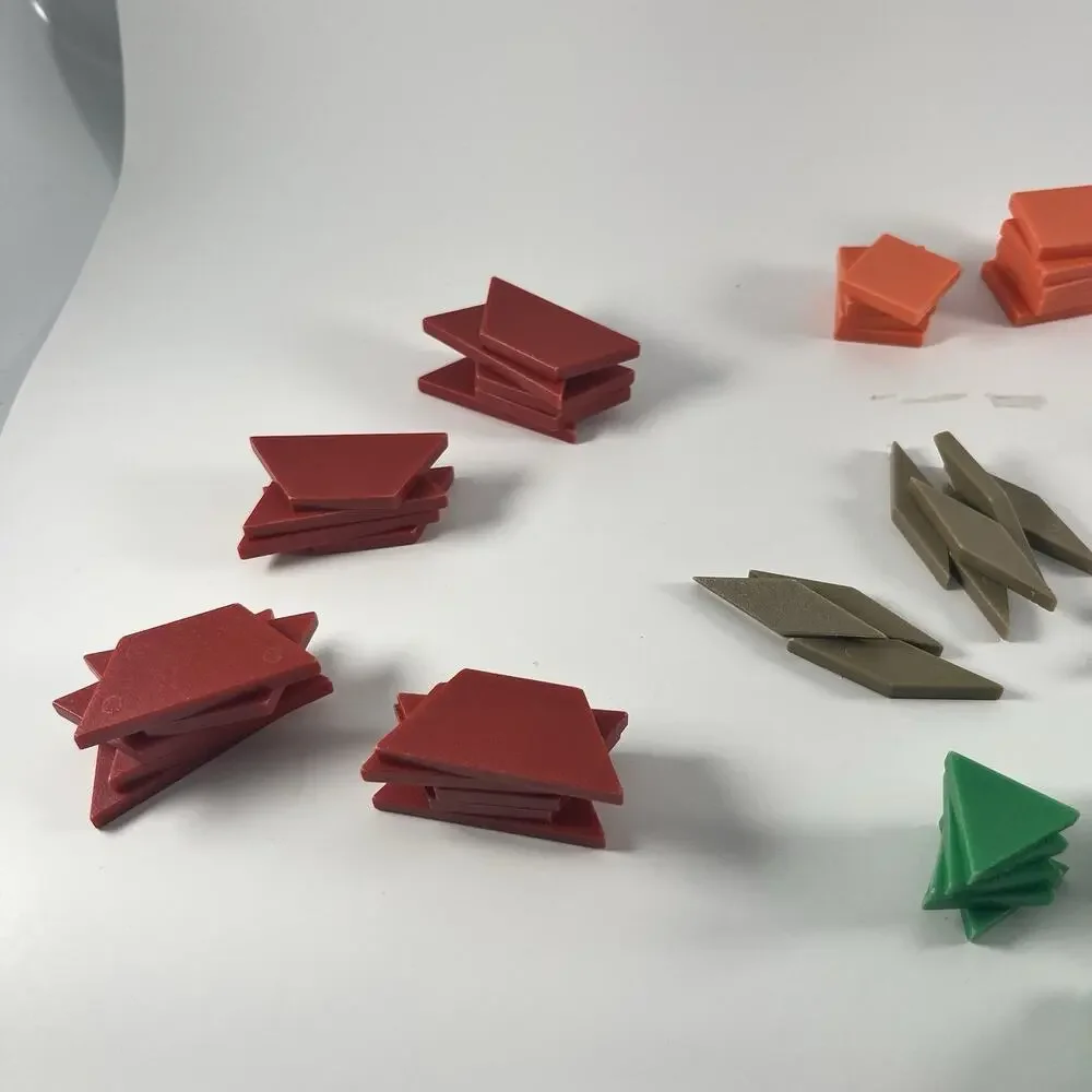 Pattern Blocks Set 93pc Educational Math Shapes Kids Learning Toy - Picture 8 of 10